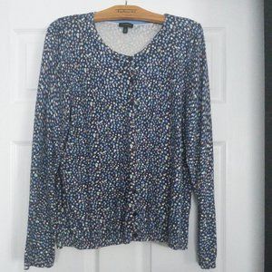 Polka Dot Talbots Cardigan Sweater